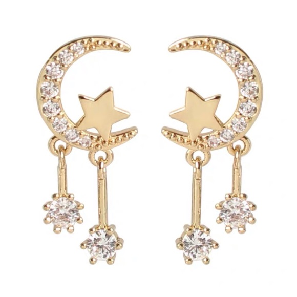 💙Sterling Post Moon Stars - Picture 9 of 12